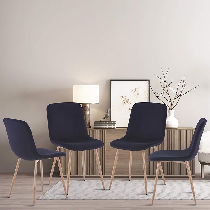 NicBex Haerin-SD-00382-LWJ Dining Chairs, 22.8"x17.7"x33.5", Black - LeafyLoom