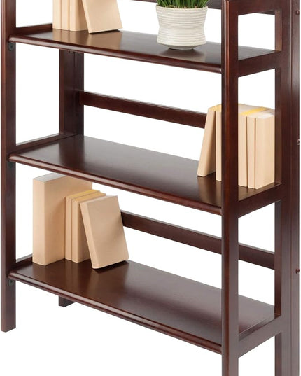 Winsome Wood Terry Shelving, Walnut, 3 - LeafyLoom