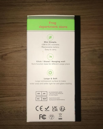 Clip on Lamp,Battery Powered Reading Lamp,Clip on Light for Bed Clip on Battery Light with 3 Brightness Level,USB Rechargeable, Reading Lamp - LeafyLoom