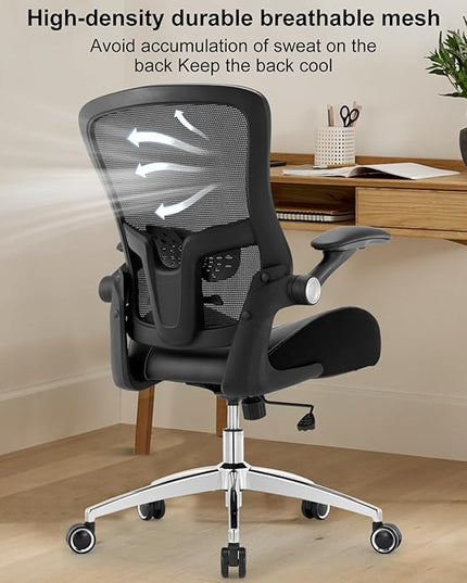 Office Chair Ergonomic Desk Chair-400lbs Big and Tall Heavy Duty, Wide & Soft 3D Modeling Foam Cushion Home Office Desk Chair with Adjustable Seat Height, Executive Computer Task Chair - LeafyLoom