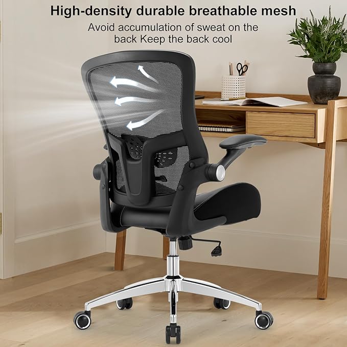 Office Chair Ergonomic Desk Chair-400lbs Big and Tall Heavy Duty, Wide & Soft 3D Modeling Foam Cushion Home Office Desk Chair with Adjustable Seat Height, Executive Computer Task Chair - LeafyLoom