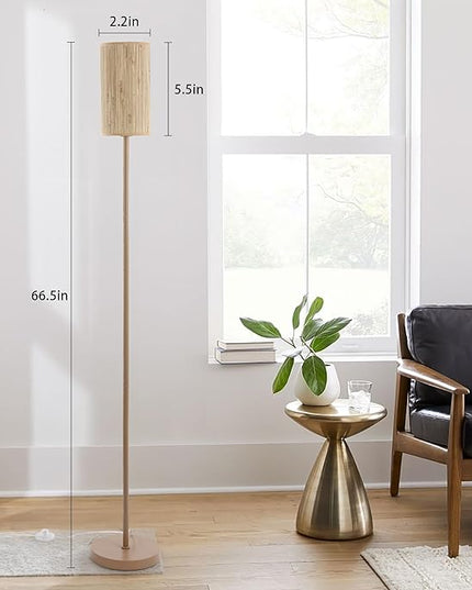 Floor Lamps for Living Room Modern Tall Lamp for Bedroom Office Corner (Brown, 65'') - LeafyLoom
