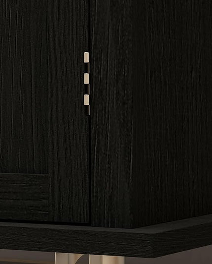 HOMCOM Kitchen Island on Wheels, Rolling Cart with Rubberwood Top, Spice Rack, Towel Rack and Drawers for Dining Room, Distressed Black - LeafyLoom