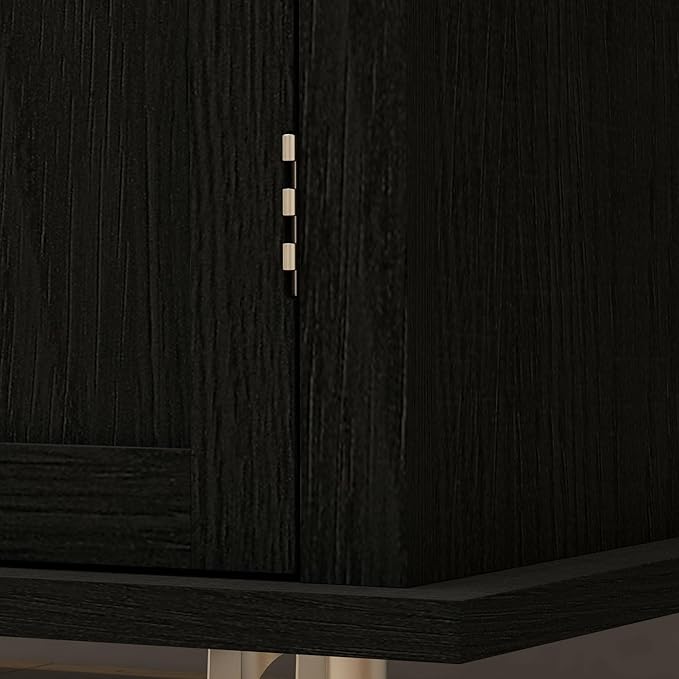 HOMCOM Kitchen Island on Wheels, Rolling Cart with Rubberwood Top, Spice Rack, Towel Rack and Drawers for Dining Room, Distressed Black - LeafyLoom