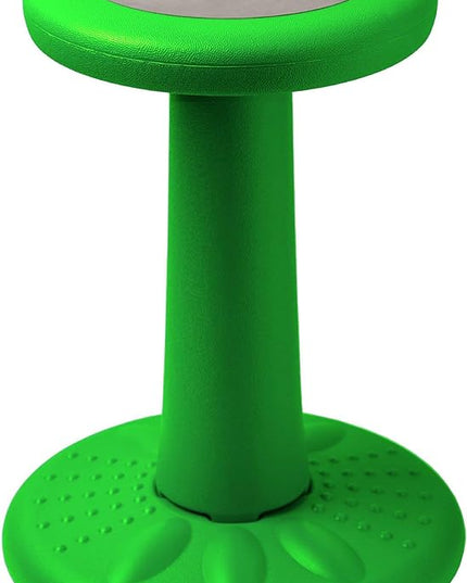 Studico ActiveChairs Kids Wobble Stool, Flexible Elementary Classroom Seating, Improves Focus, Posture and Helps ADHD/ADD, Sensory Chair, Active Fidget Chairs, Pre-Teen 17.75" Chair, Ages 7-12, Green - LeafyLoom