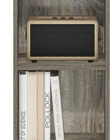 Furinno Luder Shelf Bookcase with 1 Door Storage Cabinet, French Oak - LeafyLoom