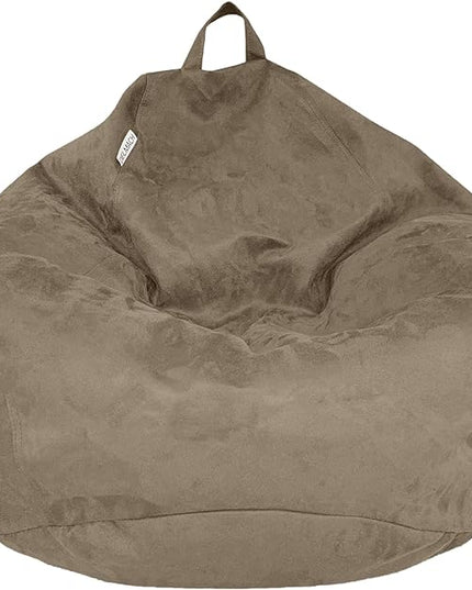 Bean Bag Stuffed Animal Storage Or Cover | No Filler | Extra Large | for Adults Or Kids | Double Stitched | Durable Zipper | Premium Microsuede - LeafyLoom