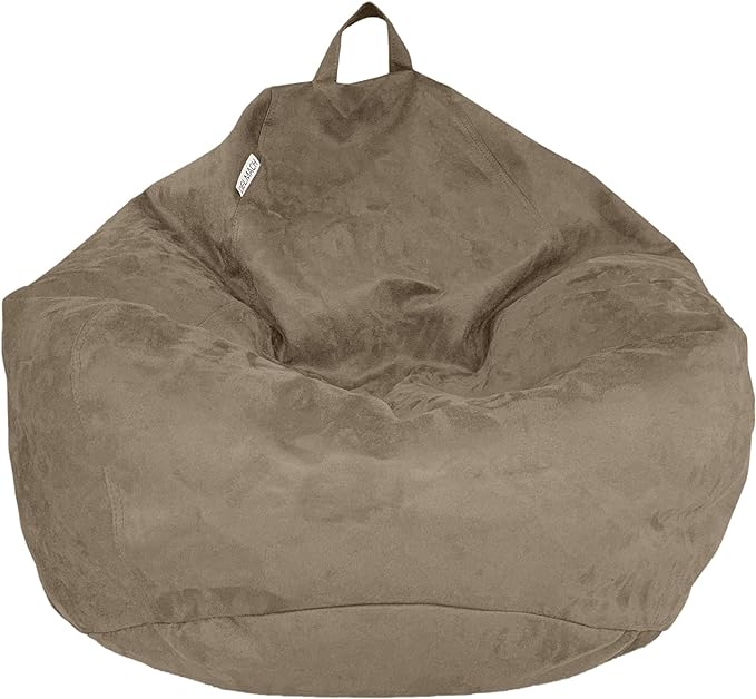 Bean Bag Stuffed Animal Storage Or Cover | No Filler | Extra Large | for Adults Or Kids | Double Stitched | Durable Zipper | Premium Microsuede - LeafyLoom