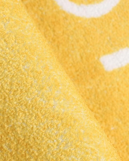 Topotdor Round Kids Play Rug Alphabet Nursery Area Rug Extra Large Soft Crawling Play Mat for Children Toddlers Bedroom (47 inch, Yellow) - LeafyLoom