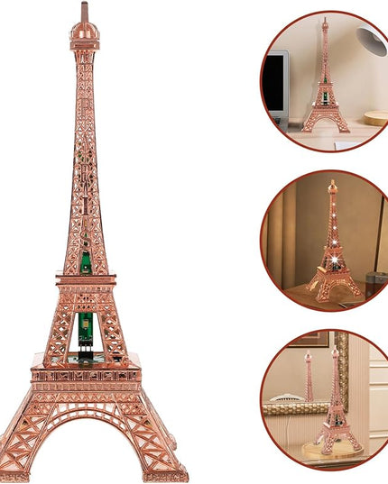 DOITOOL Eiffel Tower Led Light Tower Architecture Craft Tower Statue Table Lamp Decoration Led Lamp Home Decorations Bedroom Decoration Tower Light Nightlight Desk Light up Tower Led Tower - LeafyLoom