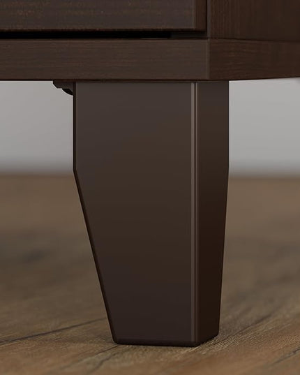 Bush Furniture Somerset 2 Drawer Lateral File Cabinet in Mocha Cherry - LeafyLoom