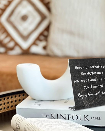 Retirement Gifts for Women,Men, Co-workers, Retired Gifts Goodbye Coworkers Leaving New Job Gifts Office Retirement Decorations On Shelf Table Desk for Living Room Office Bedroom dksg6 - LeafyLoom