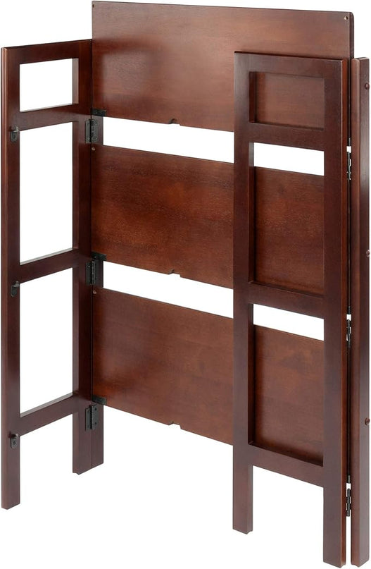 Winsome Wood Terry Shelving, Walnut, 3 - LeafyLoom