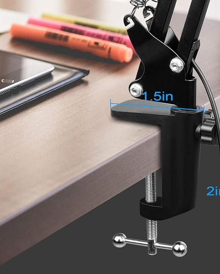 weishan manicure light for table nail lamp for desk, lampara para mesa de uñas profesional, Swing Arm LED Bar USB lights - LeafyLoom