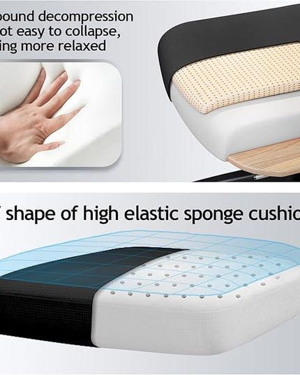 KERDOM Ergonomic Office Chair Desk Chair Comfortable Mesh Gaming Computer Swivel Rolling Chair, High Back Office Chair with Wheels, Headrest, 3D Armrest and Lumbar Support Home Office Desk Chair White - LeafyLoom