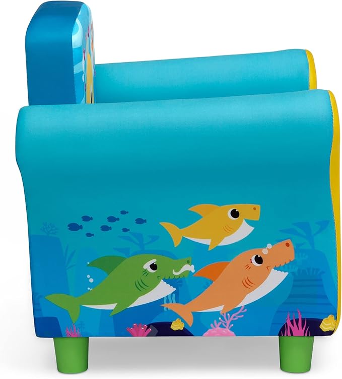 Delta Children Upholstered Chair, Baby Shark - LeafyLoom