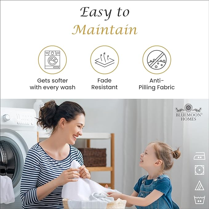 Bluemoon Homes 100% Egyptian Cotton Sheets Cal King Size Sheets Set, 4 Piece Bedding Sheets & Pillowcases Set, Luxury Deep Pocket California King Sheets, Cool Durable Light Grey Sheets - LeafyLoom