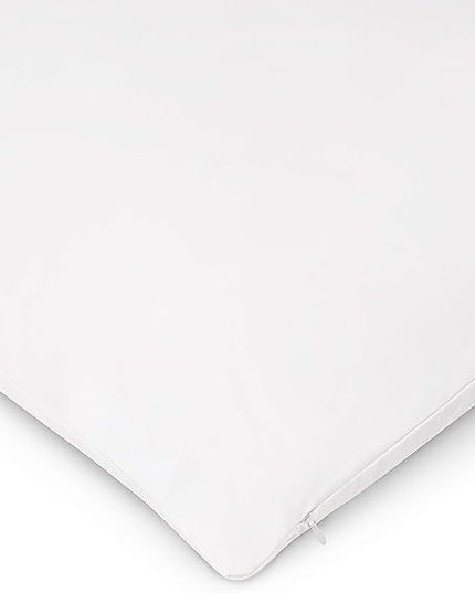 American Talalay Latex Medium Support Bed Pillow for Sleeping with Luxurious 100% Cotton Sateen, 400TC Cover, King High Profile – Made in USA - LeafyLoom