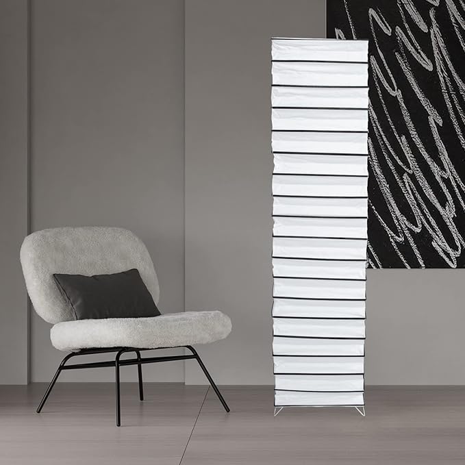 Uonlytech Rice Paper Paper Floor Lamp Shades Nordic Style Table Lampshades Chandelier Light Cover Protector for Home Hotel Bedside Desk Floor Lamp, Black Floor Lamps - LeafyLoom