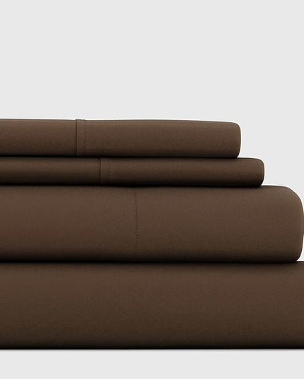 Linen Market Bed Sheets for Twin Size Bed (Gold) - Sleep Better Than Ever with These Soft and Cooling Twin Sheets - Deep Pocket Fits 16" Thick Beds - 4 Piece Twin Sheet Set - LeafyLoom