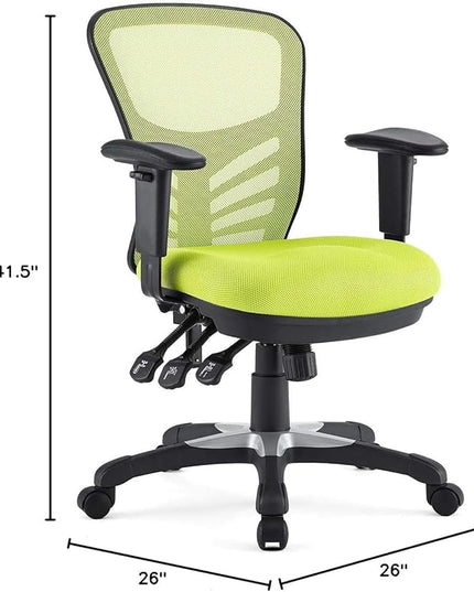 Modway Articulate Ergonomic Mesh Office Chair in Green - LeafyLoom