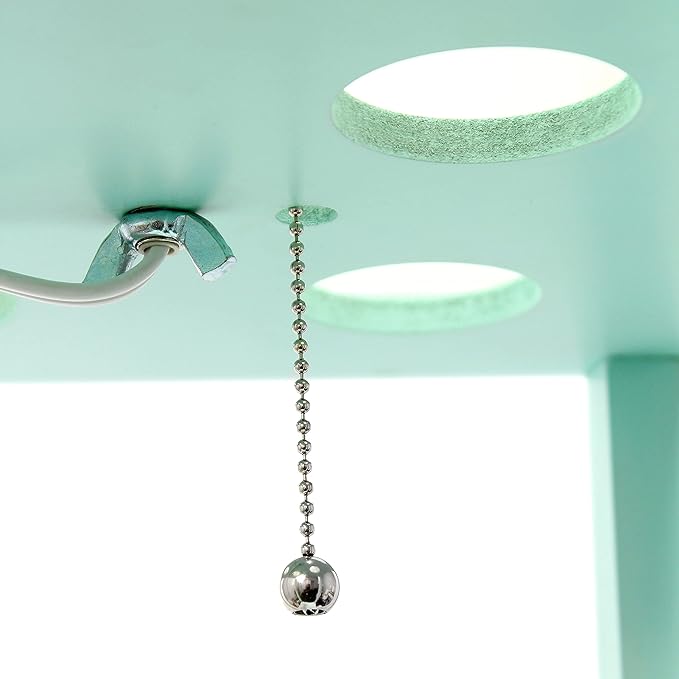 Simple Designs LF1014-AQU Etagere Organizer Storage Shelf Linen Shade Floor Lamp, Aqua - LeafyLoom