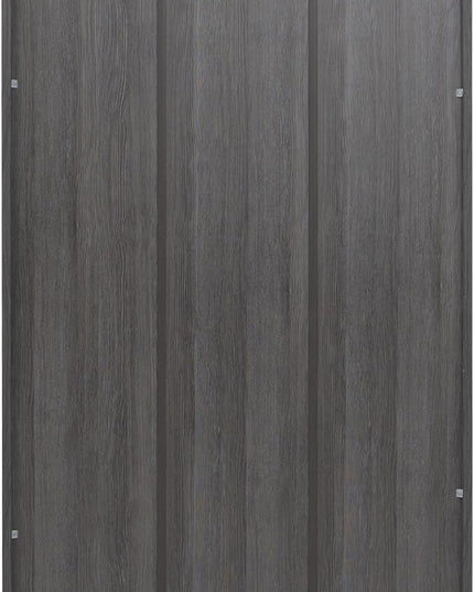 STARY 5 Shelf Carbon Black Bookcase 60 inch Tall Wood Bookshelf for Bedroom - LeafyLoom