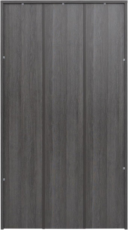 STARY 5 Shelf Carbon Black Bookcase 60 inch Tall Wood Bookshelf for Bedroom - LeafyLoom