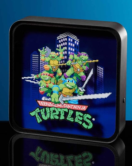 Numskull Official TMNT Acrylic Logo Desk Lamp Wall Light for Bedroom, Office, Home, Study, Work - Official Teenage Mutant Ninja Turtles Merchandise - LeafyLoom