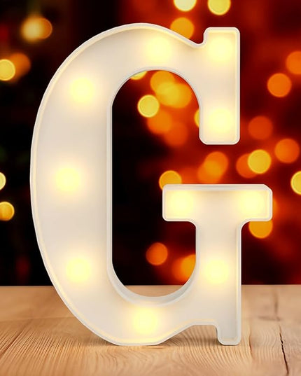 Marquee Letters Night Light Alphabet Letters G Light Up Sign Letters for Wall Decor Decorations for Bedroom Baby Shower Decorations for Boy Disco Party Decorations Birthday Party Decorations - LeafyLoom