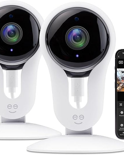 Geeni Smart Wi-Fi Security Camera with Night Vision: 1080p HD Indoor Surveillance, Motion Detection, Two-Way Audio & Alexa Compatible Geeni