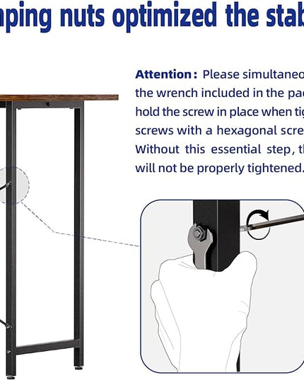 Pamray 32 Inch Computer Desk for Small Spaces with Storage Bag, Home Office Work Desk with Headphone Hook, Small Office Desk Study Writing Table - LeafyLoom