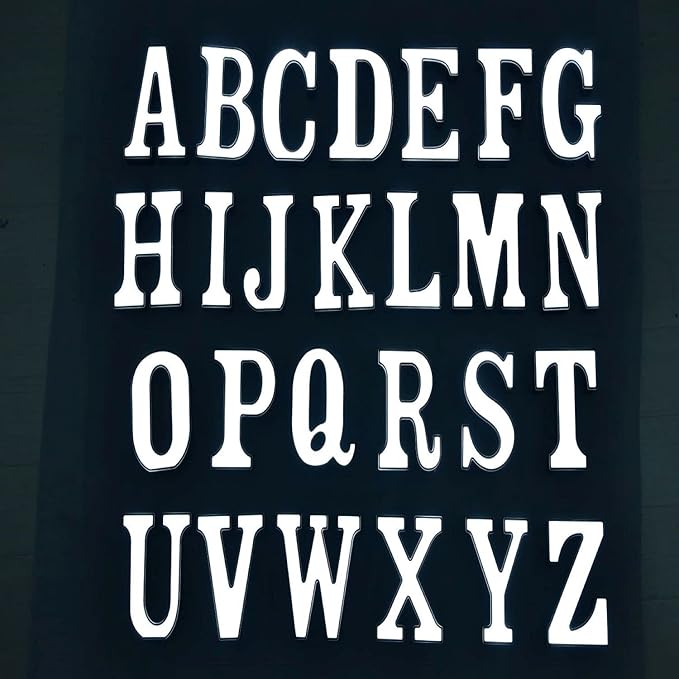 LED Marquee Letter Lights-DIY Marquee Lights up Letter Signs, Dual DC Interface Upgrade Multi-Letter Connection, 26 Alphabet Signs for Wedding, Birthday, Party， Bar Decoration (S) - LeafyLoom