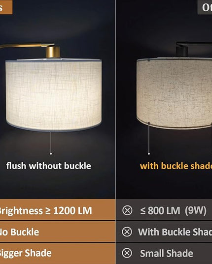 Gold Floor Lamp with Remote Control, 1200 Lumens 15W LED Bulb Included, Adjustable Height Arc Floor Lamps for Living Room, Modern Gold Standing Lamp Dimmable Floor Lamp for Bedroom, Office - LeafyLoom
