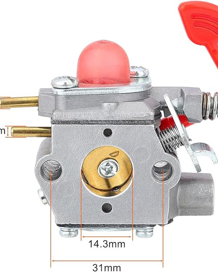 Hipa 545081855 Carburetor for Poulan Pro BVM200C P200C Husq GBV325 P325 Craftsman 25Cc Blower Walbro WT-875 WT-875A Carb with 545116801 Air Filter Tune-Up Kit - LeafyLoom