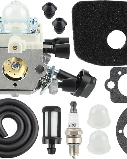 AUTOKAY C1M-S261B Carburetor with Primer Bulb Fuel Filter Air Filter Spark Plug for STIHL SH86 SH86C BG86 BG86CE BG86Z BG86CEZ Blower 4241 120 0616 - LeafyLoom