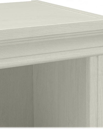 Saratoga 5-Shelf 72-Inch H Bookcase, Linen White Oak - LeafyLoom