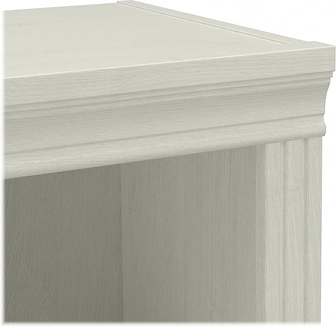 Saratoga 5-Shelf 72-Inch H Bookcase, Linen White Oak - LeafyLoom