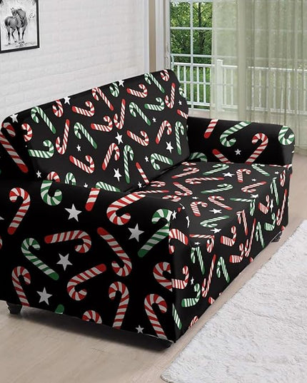 FKELYI Christmas Furniture Protector Easy Going Stretch Sofa Slipcover Non-Slip Sofa Couch Cover Washable Sofa Slipcovers L FKELYI