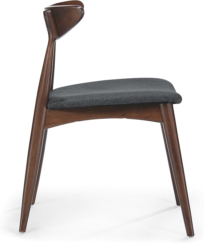 Christopher Knight Home Barron Fabric Dining Chairs, 2-Pcs Set, Charcoal - LeafyLoom