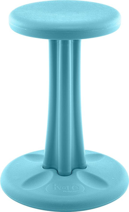 Kore Kids Pre-Teen Wobble Chair - Flexible Seating Stool for Classroom, Home & School, ADD/ADHD - Made in The USA - Age 10-11, Grade 5-6, Pale Blue (18.7in) - LeafyLoom