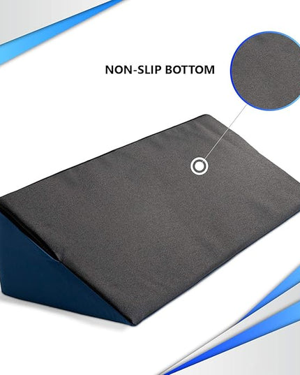 NYOrtho Positioning Wedge Pillow support - Wipe Clean Water Resistant alignment for elderly side sleepers - LeafyLoom