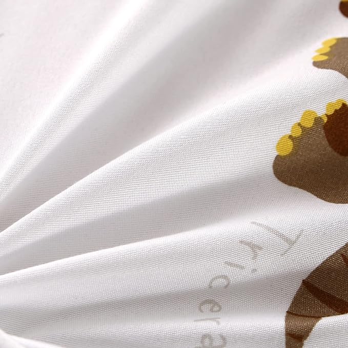 MAG 3Pcs Dinosaur Bedding Comforter Set, Dino White Base Twin Comforter Set,for Toddlers Kids,Boys Teens and Girls,Super Soft Microfiber, Twin Size (1 Comforter + 2 Pillowcases) - LeafyLoom