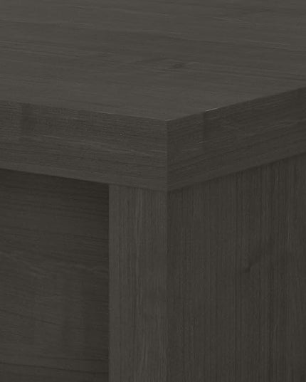 Bush Business Furniture Echo Desk Return/Bridge, Charcoal Maple - LeafyLoom