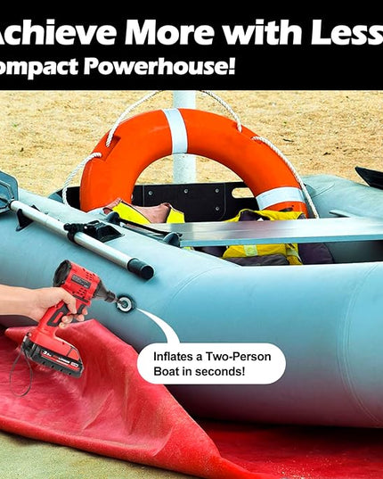 Air Blower Brushless High-Speed Motor Compatible with Milwaukee M18 Battery Air Duster Leaf Blower For Camping BBQ & Workshop (Battery not included) - LeafyLoom