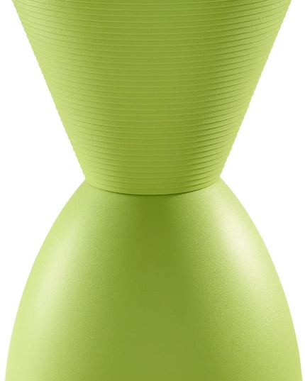 Modway Haste Contemporary Modern Hourglass Accent Stool in Green - LeafyLoom