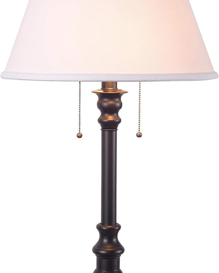Kenroy Home 30437BRZ Spyglass Table Lamp with Bronze Finish, Classic Style, 30.5" Height, 17" Width, 17" Depth - LeafyLoom