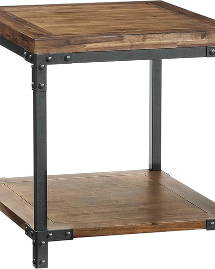NicBex Coffee Table Wooden Coffee Table with Storage Rectangle Center Tables with Bottom Shelf End Table for Living Room, Dining Room, Office, and Bedroom,23" W, Honey+Black - LeafyLoom