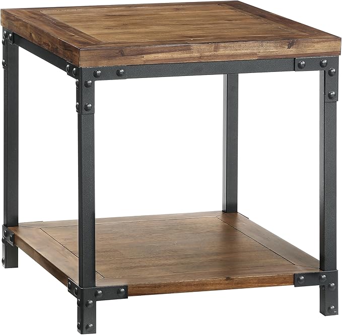 NicBex Coffee Table Wooden Coffee Table with Storage Rectangle Center Tables with Bottom Shelf End Table for Living Room, Dining Room, Office, and Bedroom,23" W, Honey+Black - LeafyLoom