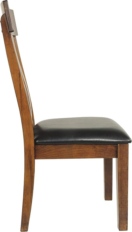 Signature Design by Ashley Ralene Rake Back 19" Dining Room Chair 2 Count, Medium Brown - LeafyLoom